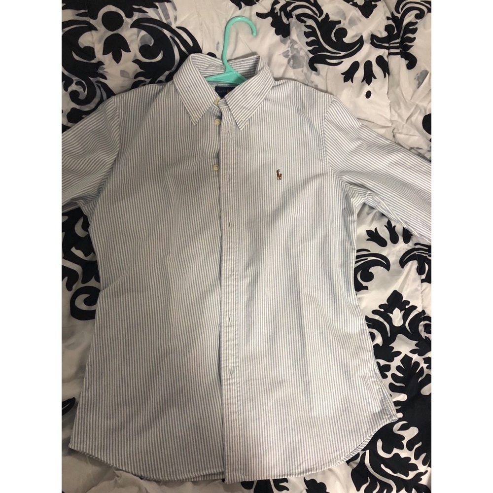 Polo Ralph Lauren cotton oxford striped shirt.